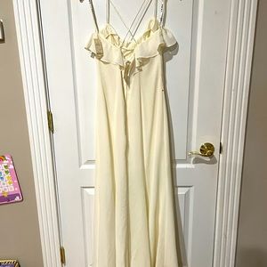 Cream colored dress size 9
